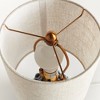 Plum & Post Declan Lamp - Blue Ceramic & Linen Table Lamp - Artichoke - 3 of 4