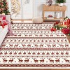 GustoWave Snowflake Christmas Holiday Decorative Area Rug for Bedroom Living Room, White - 2 of 4