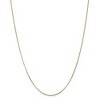Black Bow Jewelry 0.9mm, 14k Yellow Gold, Solid Curb Chain Necklace - 3 of 4