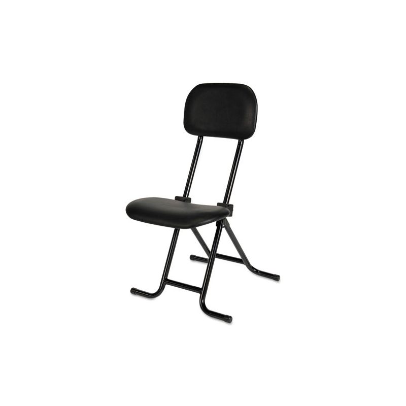 Alera Alera IL Series Height-Adjustable Folding Stool, Supports Up to 300 lb, 27.5" Seat Height, Black, 3 of 4