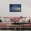 16" x 24" Chicago Nighttime Cities and Skylines Unframed Canvas Wall Art in Blue - Oliver Gal: Modern Digital Cityscape for All Ages - 4 of 4