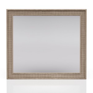 Sand Colored Cane Mirror - 1 of 1