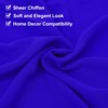Unique Bargains  Light Elegant Romantic Chiffon Table Runner 27.5" x 118" 2 Pcs - 4 of 4