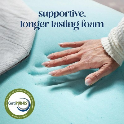 Twin Size 3-Inch Memory Foam Mattress Topper with Washable Cover