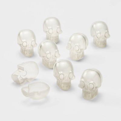 8ct Glow-in-the-Dark Scavenger Hunt Halloween Fillable Skulls - Hyde & EEK! Boutique™