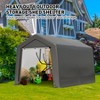 Portable Shed, Outdoor Storage Shelter, 8x12x7.7 ft Heavy Duty Waterproof Storage Tent Sheds with Roll-up Zipper Door - 2 of 4