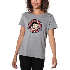 Women's Betty Boop All American Loose T-Shirt - 1 of 4