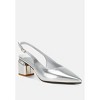 Zofoya Metallic Faux Leather Slingback Women Sandals - 2 of 4