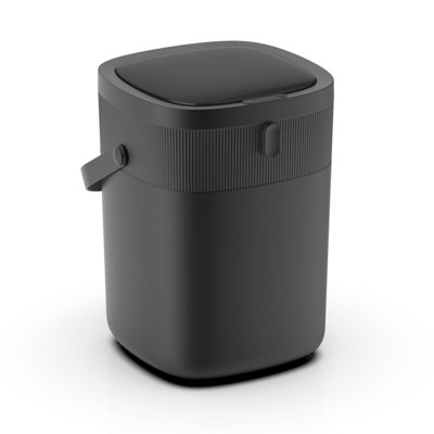 SEVOBAL Indoor Trash Cans Bathroom Small Trash Can 3 Gallon Slim Garbage Bin Wastebasket for Bedroom, Office, Kitchen, Black, 10.1"*10.3"*13.6"