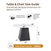 Christopher Knight Home Judd Patio 44" Aluminum Pedestal Dining Table with Sintered Stone Top, Ember Black - 3 of 4