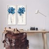 Stupell Industries Vivid Blue Abstract Flowers Rustic Florals, 24" x 10" - 2 of 4