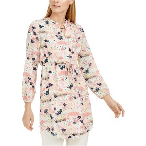 maison Jules Womens Floral Shirt Dress - 1 of 1