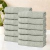Honeycomb Waffle Border Cotton Medium Weight Towel Set by Blue Nile Mills - 2 of 4
