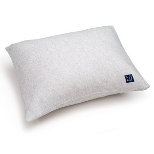 babyGap by Delta Children Medium/Firm Density Deluxe Memory Foam Toddler Pillow with 2 Cooling Covers - Gray/Navy - 1 of 4