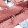 Wrapables Canvas Tote Bag for Women, Casual Cross Body Shoulder Handbag, Redwood - 4 of 4