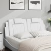 vidaXL Headboard Cushion White 53.9" Faux Leather - 3 of 4