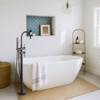 WOWOW 2-Handle Freestanding Tub Faucet with Hand Shower in Brushed Nickel - 3 of 4