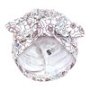 Hudson Baby Infant Girls Turban Cotton Headwraps, So Pretty Flower, 0-24 Months - 3 of 4
