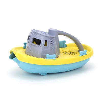 green toys tugboat cleaning