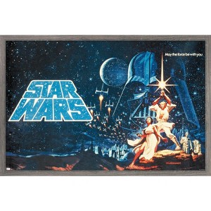 Trends International Star Wars: A New Hope - Horizontal Banner Framed Wall Poster Prints - 1 of 4