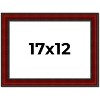 PosterPalooza | Weathered Red Picture Frame - UV Acrylic, Backing Board, Hanging Hardware Included - 2 of 4