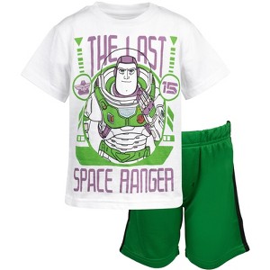 Disney Pixar Lightyear Buzz Lightyear Graphic T-Shirt Mesh Shorts Outfit Set Little Kid to Big Kid - 1 of 4