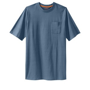 Boulder Creek by KingSize  Heavyweight Longer-Length Pocket Crewneck T-Shirt - 1 of 4