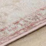 cream, pale pink, plum, peach