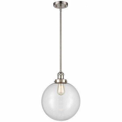 Beacon - 1 Light Stem Hung Mini Pendant In Industrial Style-15 Inches Tall and 12 Inches Wide