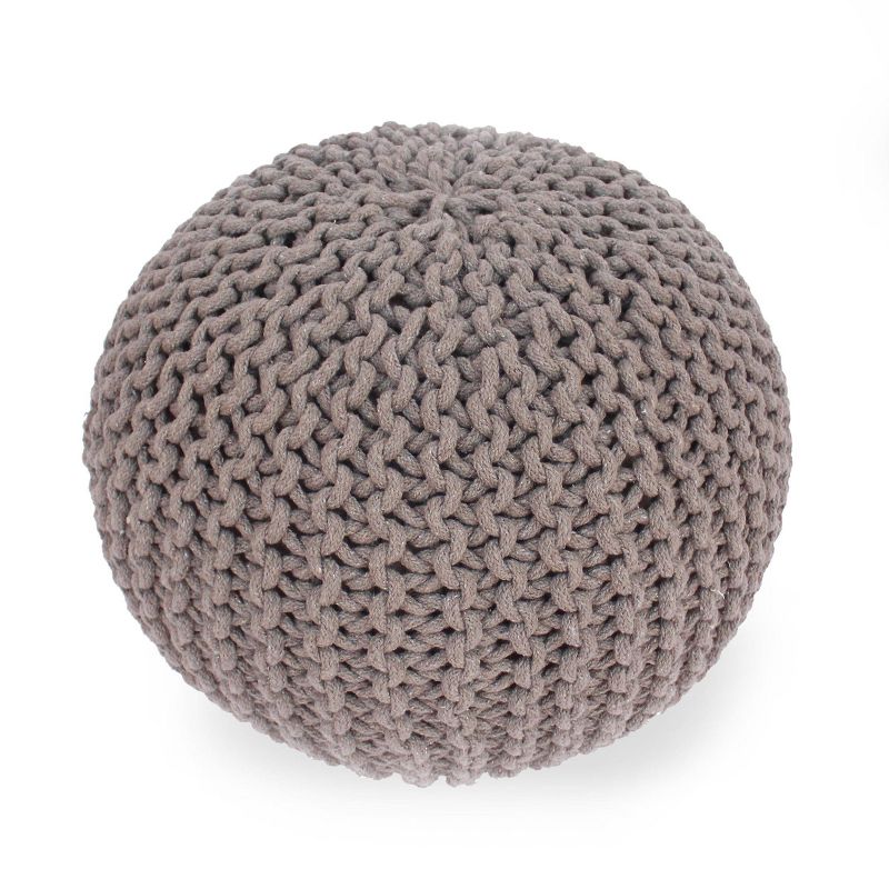 Moro Handcrafted Modern Cotton Pouf - Christopher Knight Home, 5 of 12