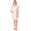 Barbie Womens Jersey Short Sleeve Nightgown Pajama Oversize Sleep Shirt Pink - 4 of 4