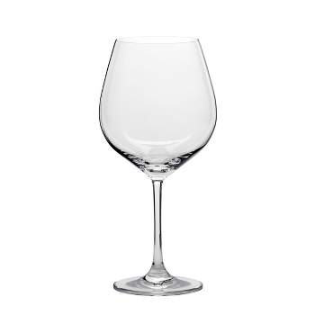 Set of Four Large Pulcinella Wine Glasses - White