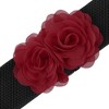 INSPIRE CHIC Women's Elastic Wide Double-Flower Stretch Corset Waist Belt 1 Pc - 2 of 4