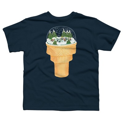 Boy's Design By Humans Sno-Cone By BullShirtCo T-Shirt