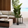 SKRAN Artificial Tree, Set of 2 Artificial Green Plant, Suitable for Indoor and Outdoor Decoration, Living Room Toilet Door Decoration - 2 of 4