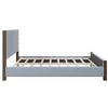 NicBex Mid-Century Queen Size Upholstered Platform Bed with Tufted Headboard for Adults/Boys/Girls,Gray - 4 of 4