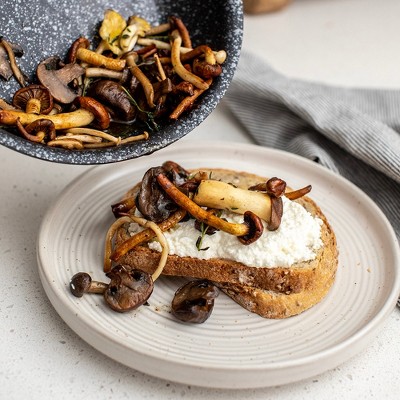 Nordic Ware 8" Black Aluminum Saute Skillet with Ceramic Coating