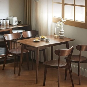 GDFStudio Blume Modern Minimalism Oak Wood Dining Chair(Set of 4) - 1 of 4