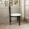 KWPZQEB Wooden Dining Chairs Set of 2, Home Chairs with Teddy Velvet Seat Cushion & Ribbon-Cross Backrest,Kitchen Side Chairs for Kitchen&Dining Room - 4 of 4