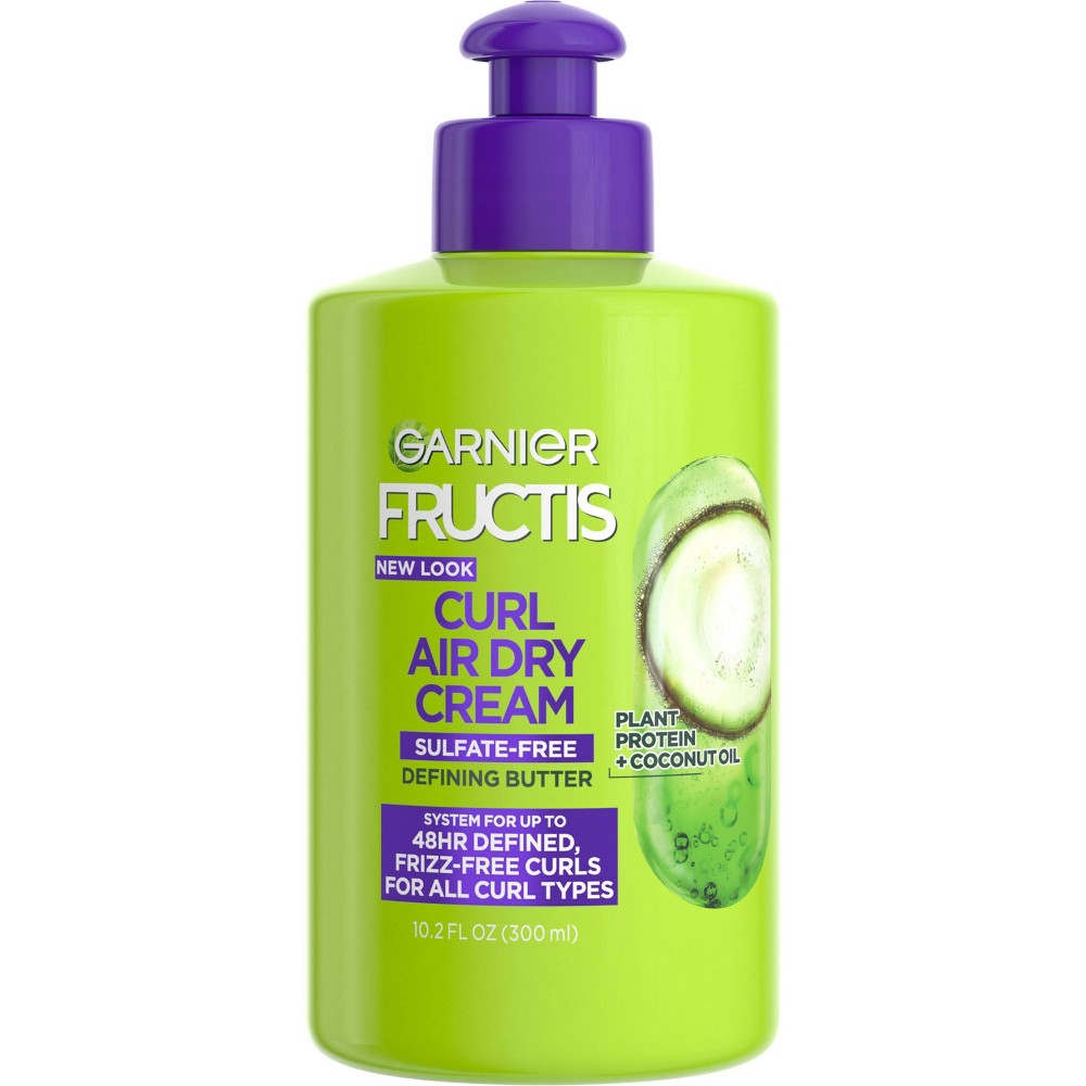 Photos - Hair Styling Product Garnier Fructis Triple Nutrition Curl Nourish Butter Cream leave-In Treatm 