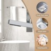 Freestanding Bathtub Faucet, Floor Mount Tub Filler,Standing Tub Faucet,Single Handle Brass Tap with Handheld Shower and Swivel Mixer Spout - 4 of 4