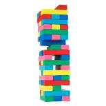 Toy Time Wooden Blocks Stacking Game With Carrying Bag - 48 Blocks