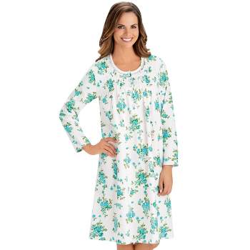 Collections Etc Long Sleeve Flannel Nightgown