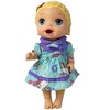 Doll Clothes Superstore Blue Kitten Print Dress Fits 12 Inch Baby Alive And Little Baby Dolls - 3 of 4
