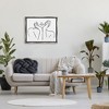 Stupell Industries Woman Face Outline Doodle Black Framed Floater Canvas Wall Art - 2 of 4