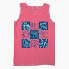 Simply Sage Market Nautical Chart Blue Garment Dyed Tank - 3 of 3