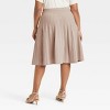 Women's Pleated Midi Sweater Skirt - A New Day™ - 2 of 3