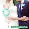 Unique Bargains Ribbon Alloy Multipurpose Use Durable Flower Lapel Pin 3.5 x 1.38 Inch  24 Pcs - 4 of 4