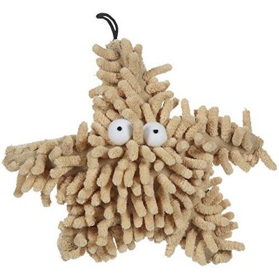 Multipet Sea Shammie Plush Starfish Dog Toy in Tan/Brown