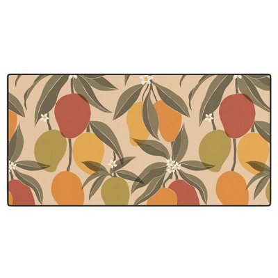 Cuss Yeah Designs Abstract Mangoes Desk Mat - Deny Designs